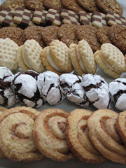Rows of Sweet Constructions artisanal cookies for wholesale in San Francisco